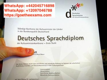 info@goetheexams.com) Buy Dsd german diploma online, Buy DSD 2 certificate without exam, WhatsApp: +442045716898, +12097046788) Buy Goethe-DSH certificate, German  OSD-TELC a1, a2, b1, b2, c1, c2 certificate. We help you to get Registered Valid Goethe Certificate, Valid Telc Certificate, Authentic TestDAF Certificate, Buy DSH Certificate Online, Original TestAS Certificate For Sale, DSD German Language Diploma, DTZ Certificate In Germany. Buy German a1, a2, b1, b2, c1, c2 language exam. All our German language certificates must be genuine and authentic. https://goetheexams.com