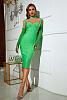 nora green bandage maxi dress
